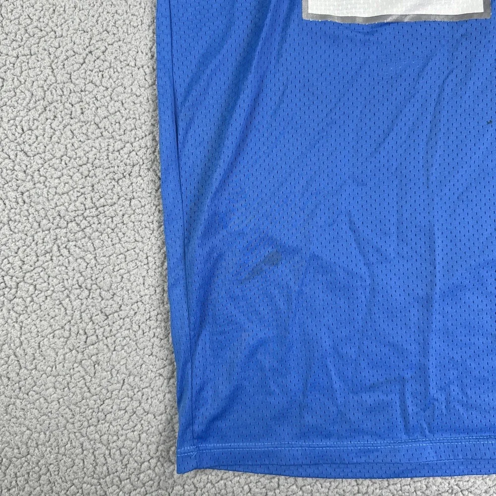 VTG Champion Detroit Lions Barry Sanders Football Jersey Men 52 Blue Made in USA - Picture 9 of 16